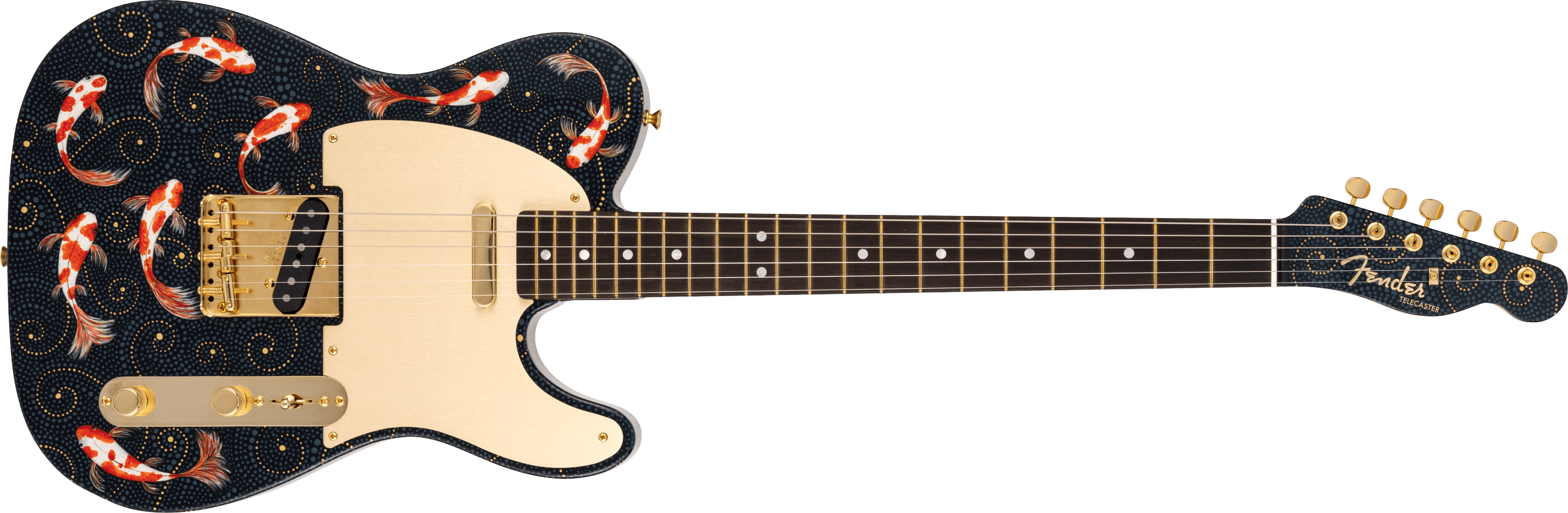 DAVID BROWN MASTER BUILT KOI FISH AND GOLD FISH TELECASTER®,GOLD